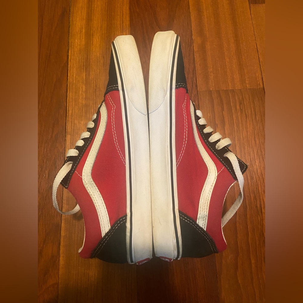 Red Canvas Vans - Picture 4 of 7